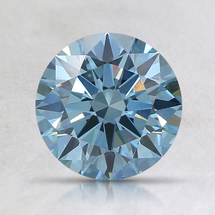 1.12 Ct. Fancy Blue Round Lab Created Diamond