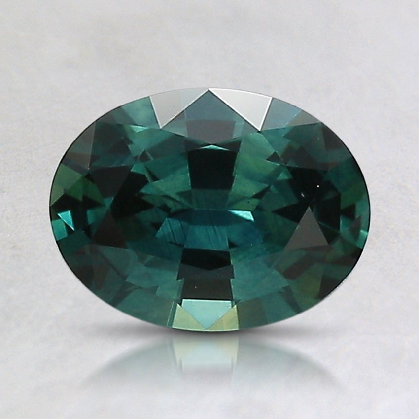 7.8x5.9mm Teal Oval Montana Sapphire