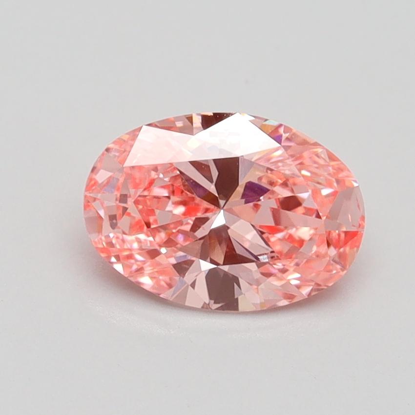 1.01 Ct. Fancy Vivid Pink Oval Lab Grown Diamond