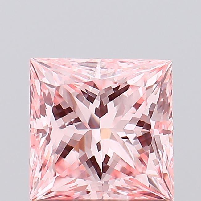 1.02 Ct. Fancy Vivid Pink Princess Lab Grown Diamond