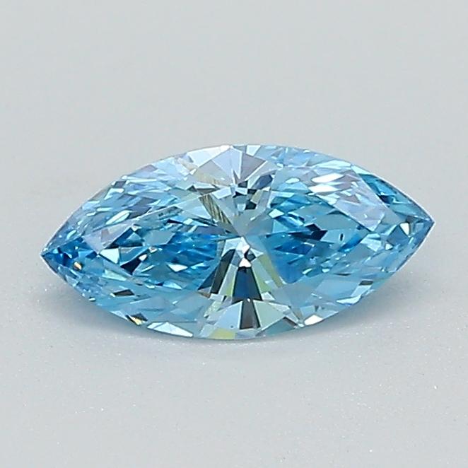 0.40 Ct. Fancy Vivid Blue Marquise Lab Grown Diamond