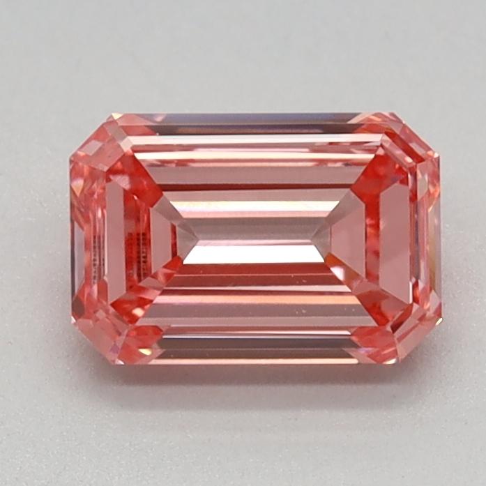 0.73 Ct. Fancy Vivid Pink Emerald Lab Grown Diamond