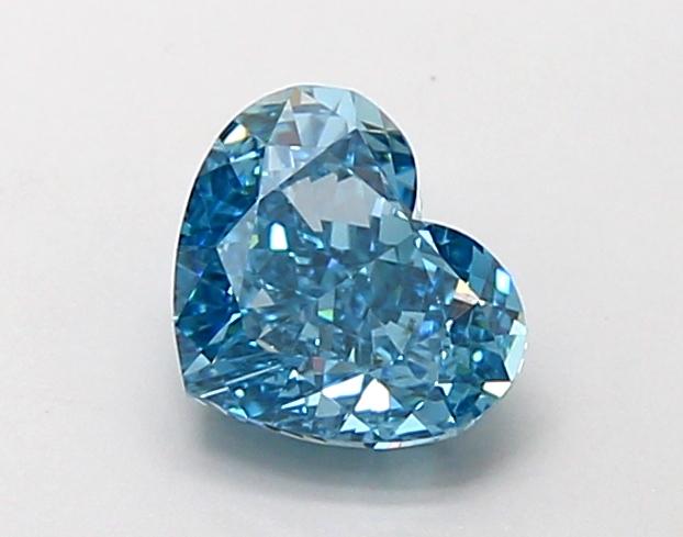 1.22 Ct. Fancy Vivid  Blue Heart Lab Grown Diamond