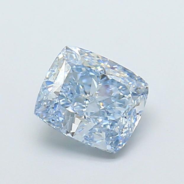 1.33 Ct. Fancy Intense Blue Cushion Lab Grown Diamond