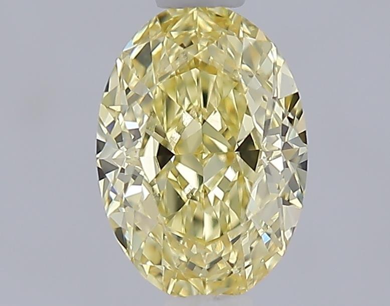 1.06 Ct. Fancy Intense  Yellow Oval Lab Grown Diamond
