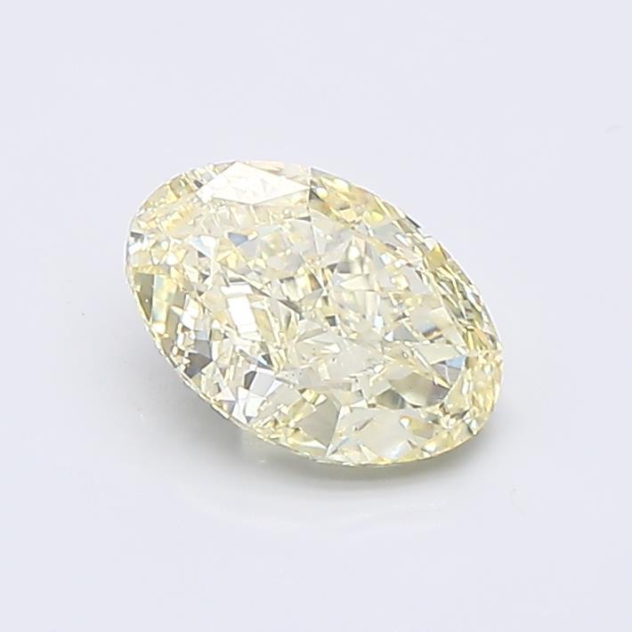 1.01 Ct. Light  Yellow Oval Lab Grown Diamond