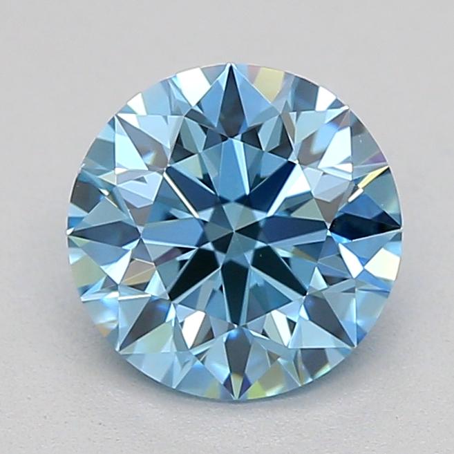 0.71 Ct. Fancy Vivid  Blue Round Lab Grown Diamond