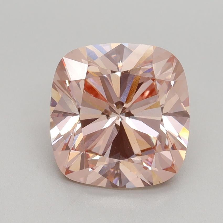 3.06 Ct. Fancy Pink Cushion Lab Grown Diamond