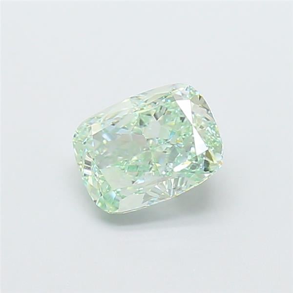 1.51 Ct. Fancy Intense  Green Cushion Lab Grown Diamond