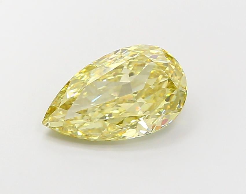 3.56 Ct. Fancy Intense  Yellow Pear Lab Grown Diamond