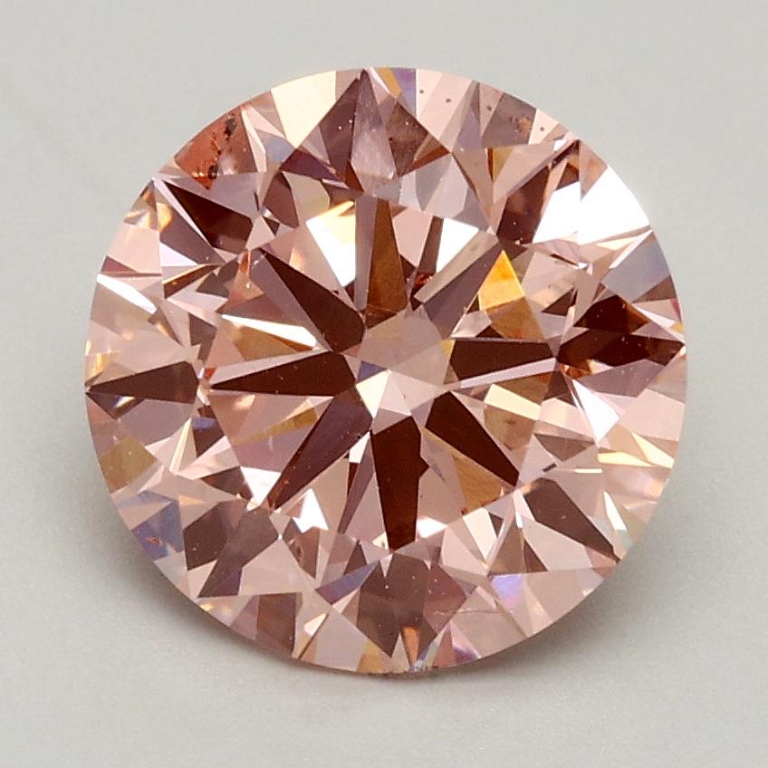 2.00 Ct. Fancy Intense Pink Round Lab Grown Diamond