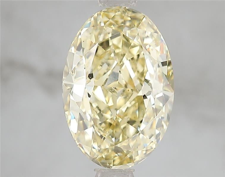 3.10 Ct. Fancy Intense Yellow Oval Lab Grown Diamond