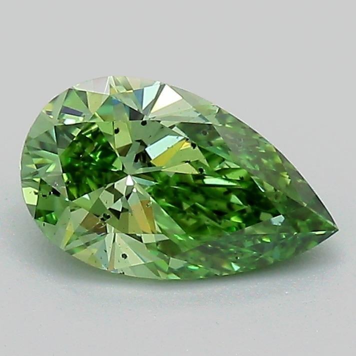 1.03 Ct. Fancy Vivid Green Pear Lab Grown Diamond