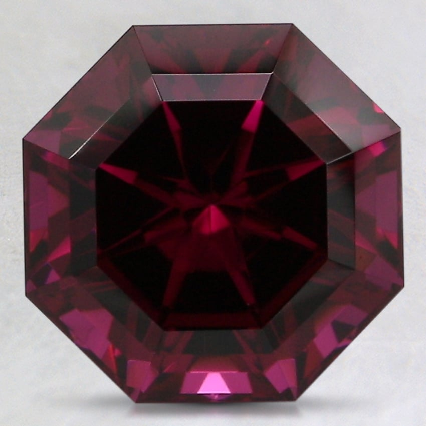 9.1x9mm Unheated Red Modified Octagon Rhodolite Garnet