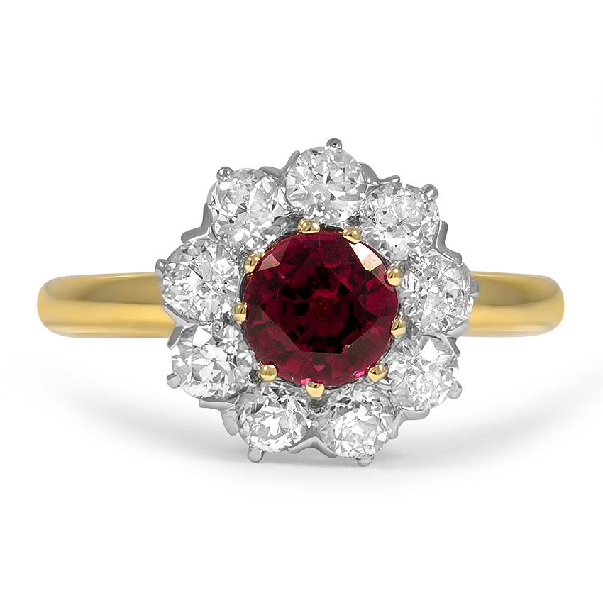 Art Deco Ruby Vintage Ring