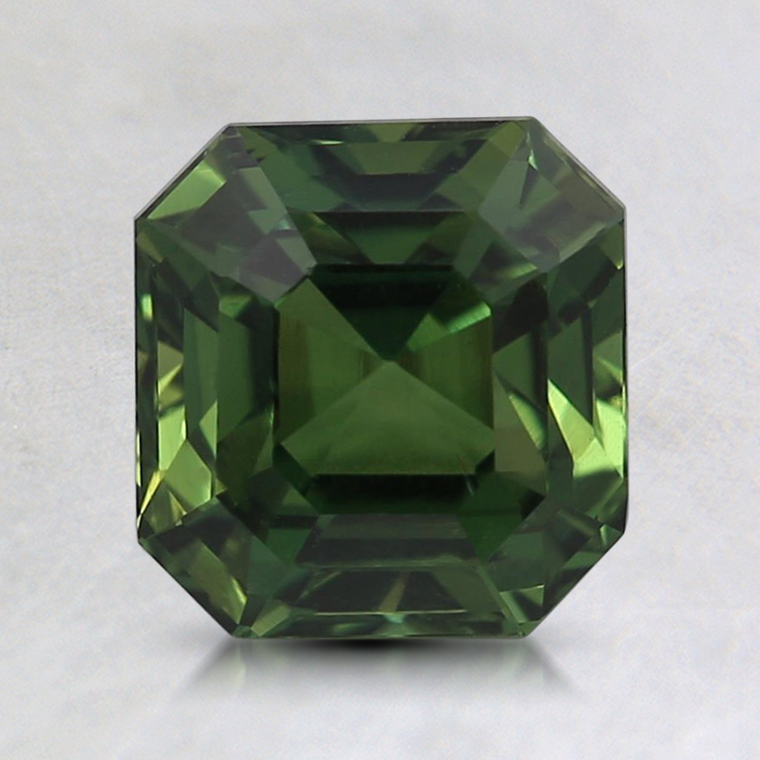 7mm Premium Green Asscher Sapphire