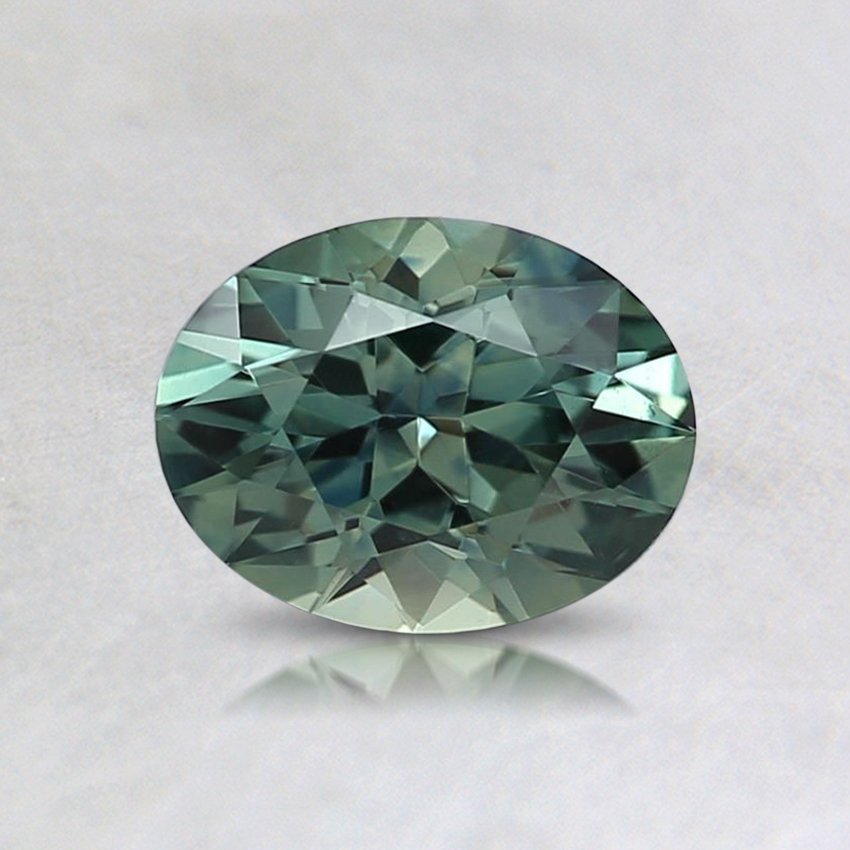 6.5X5mm Teal Oval Sapphire