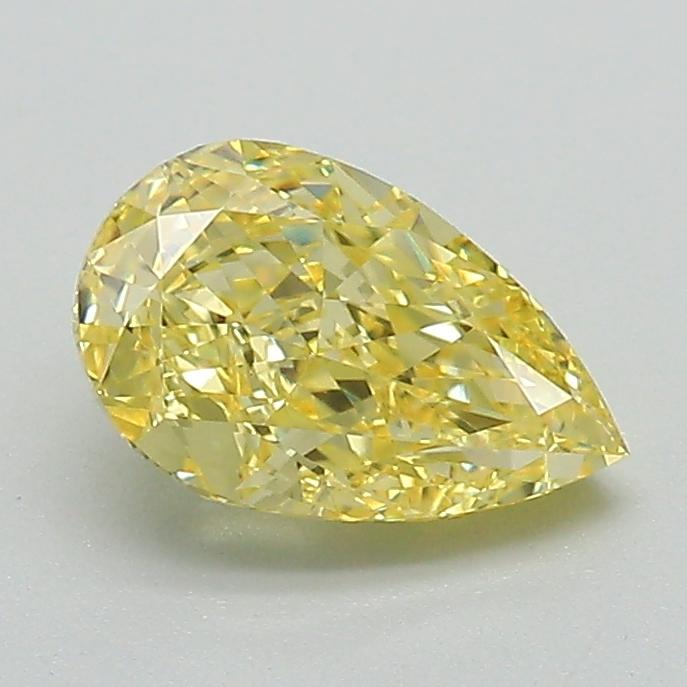 1.06 Ct. Fancy Intense Yellow Pear Lab Grown Diamond