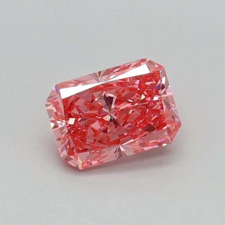 0.39 Ct. Fancy Vivid Pink Radiant Lab Grown Diamond