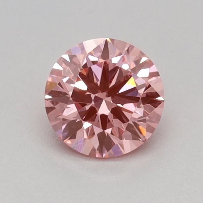 0.31 Ct. Fancy Vivid Pink Round Lab Grown Diamond