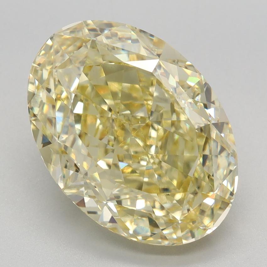 5.28 Ct. Fancy Intense Yellow Oval Lab Grown Diamond