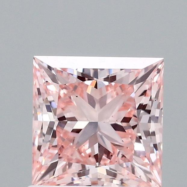 1.37 Ct. Fancy Intense Pink Princess Lab Grown Diamond