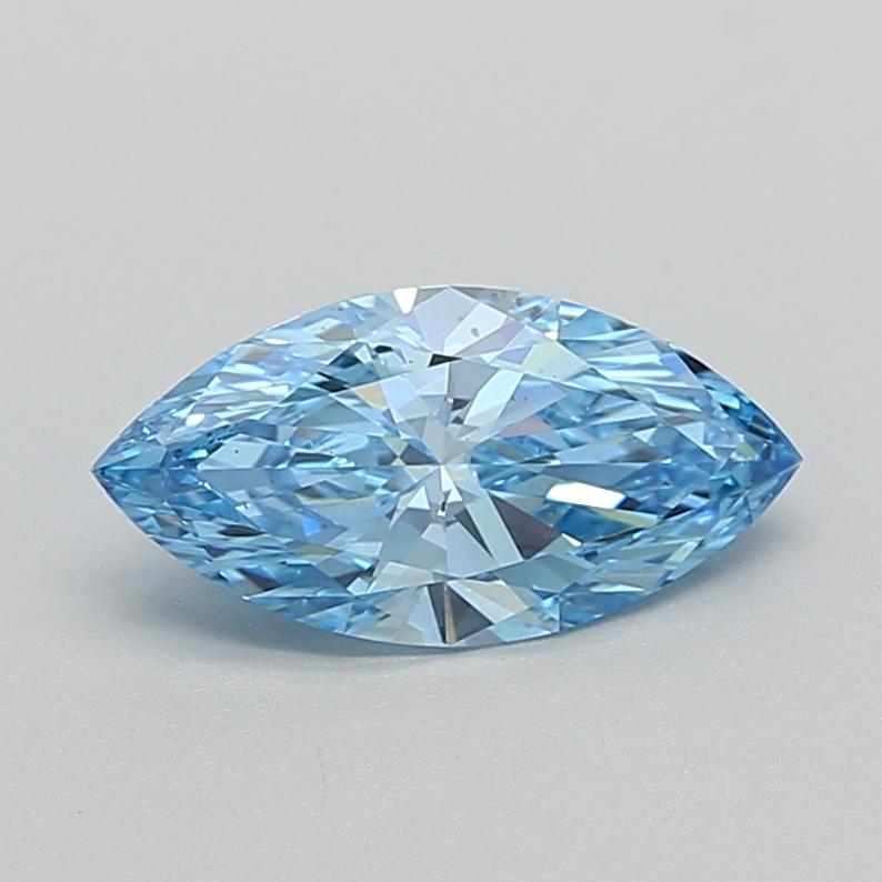 1.51 Ct. Fancy Vivid  Blue Marquise Lab Grown Diamond