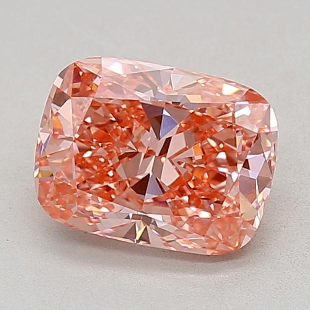 2.21 Ct. Fancy Vivid  Pink Cushion Lab Grown Diamond