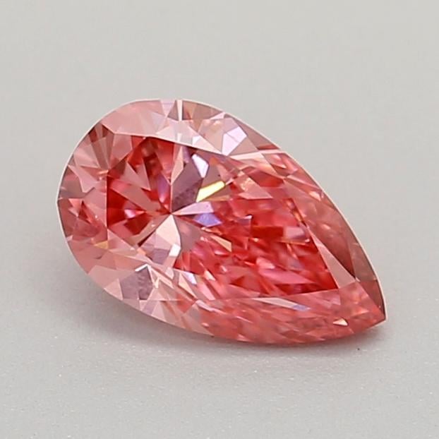 0.31 Ct. Fancy Vivid  Pink Pear Lab Grown Diamond