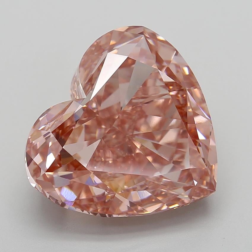 20.00 Ct. Fancy Vivid  Pink Heart Lab Grown Diamond