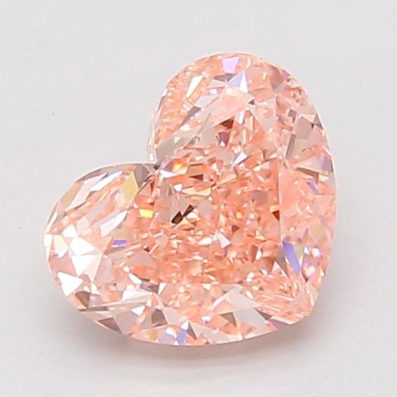 1.52 Ct. Fancy Vivid Pink Heart Lab Grown Diamond