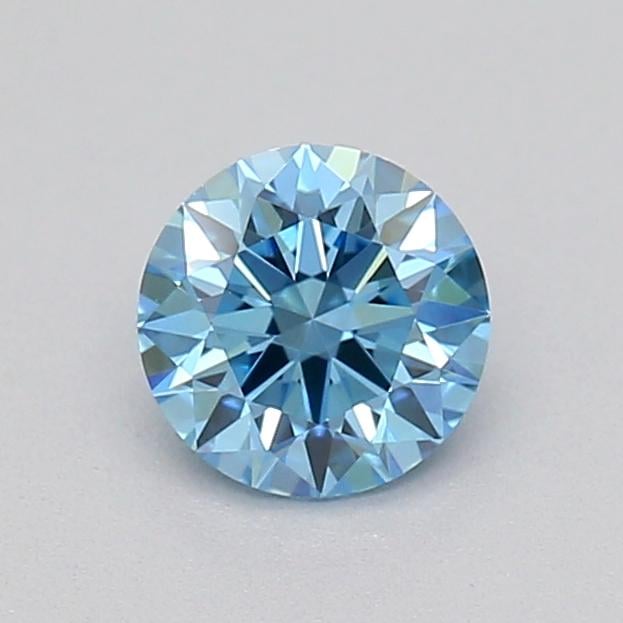 0.26 Ct. Fancy Vivid  Blue Round Lab Grown Diamond