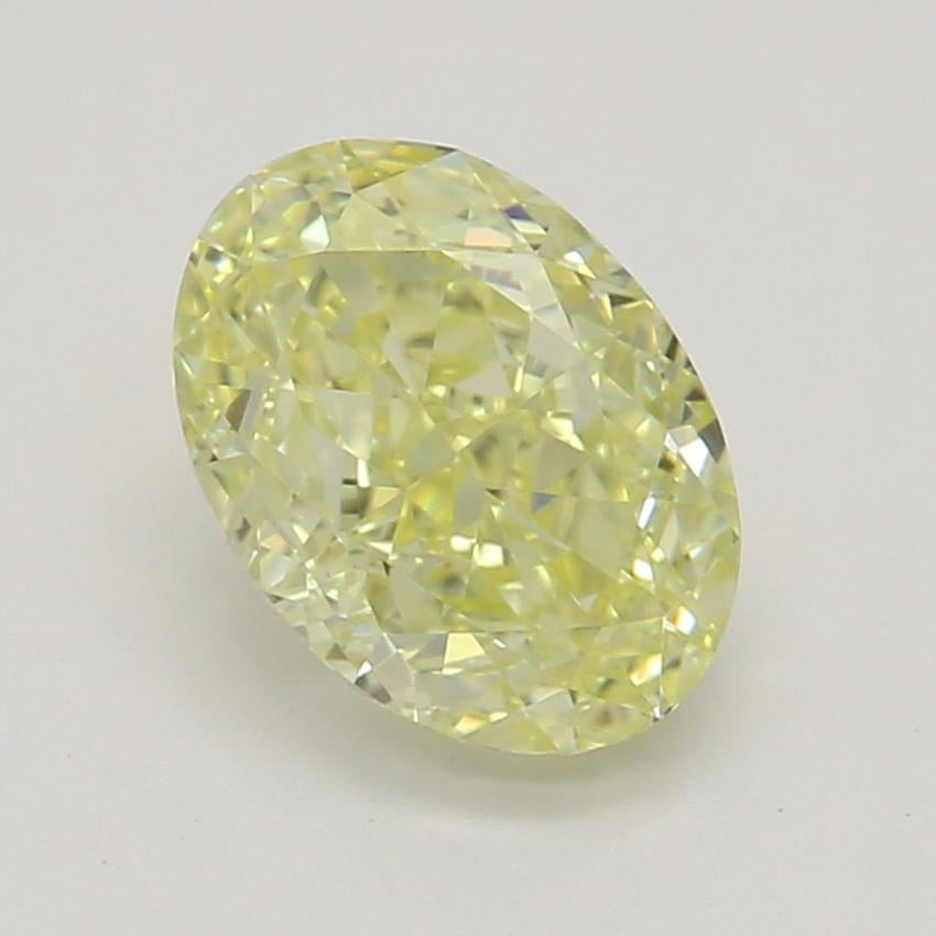 0.87 Ct. Fancy Yellow Oval Diamond