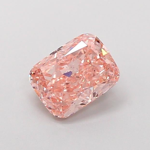 1.24 Ct. Fancy Intense Pink Cushion Lab Grown Diamond