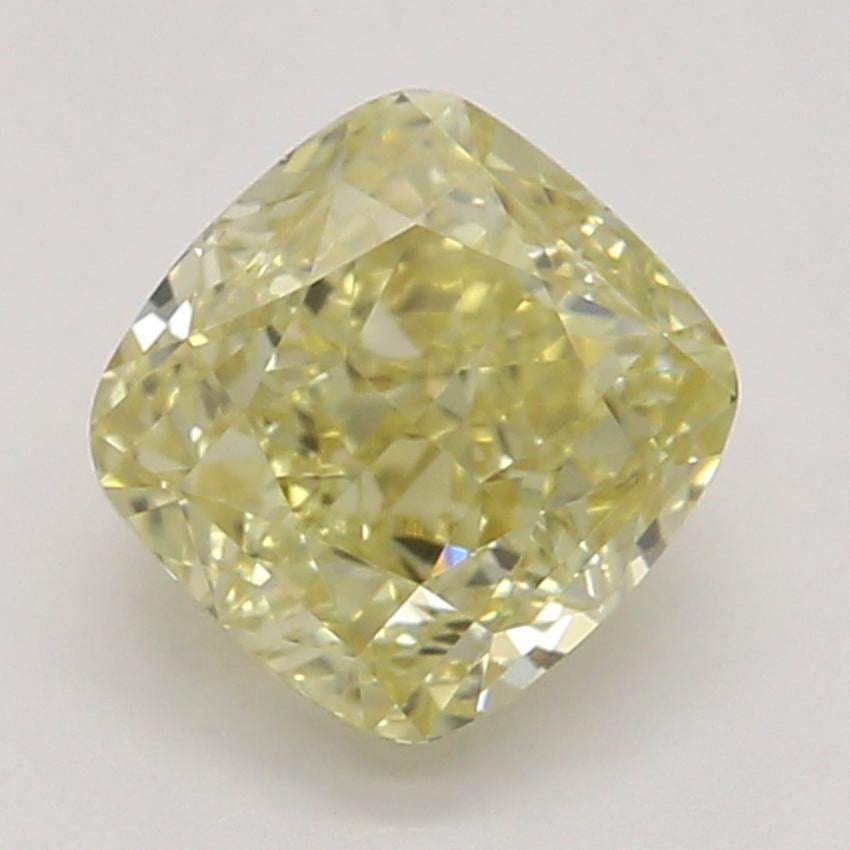 0.72 Ct. Fancy Intense Yellow Cushion Diamond