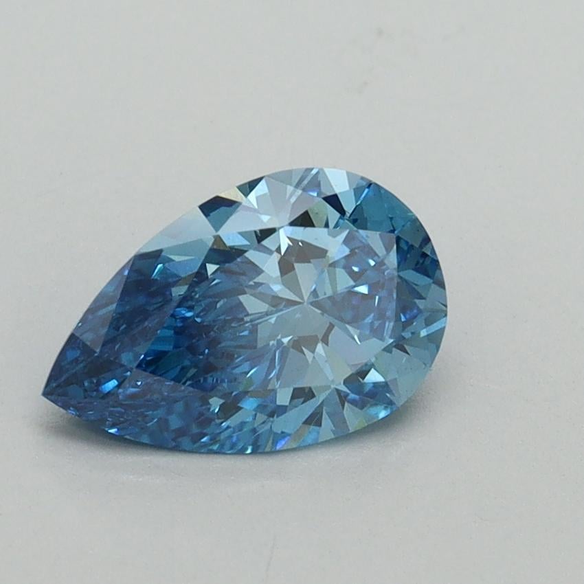 1.00 Ct. Fancy Vivid Blue Pear Lab Grown Diamond