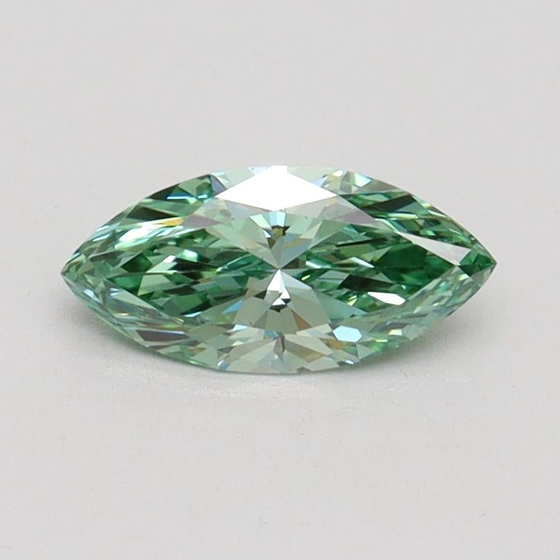 0.51 Ct. Fancy Vivid Green Marquise Lab Grown Diamond