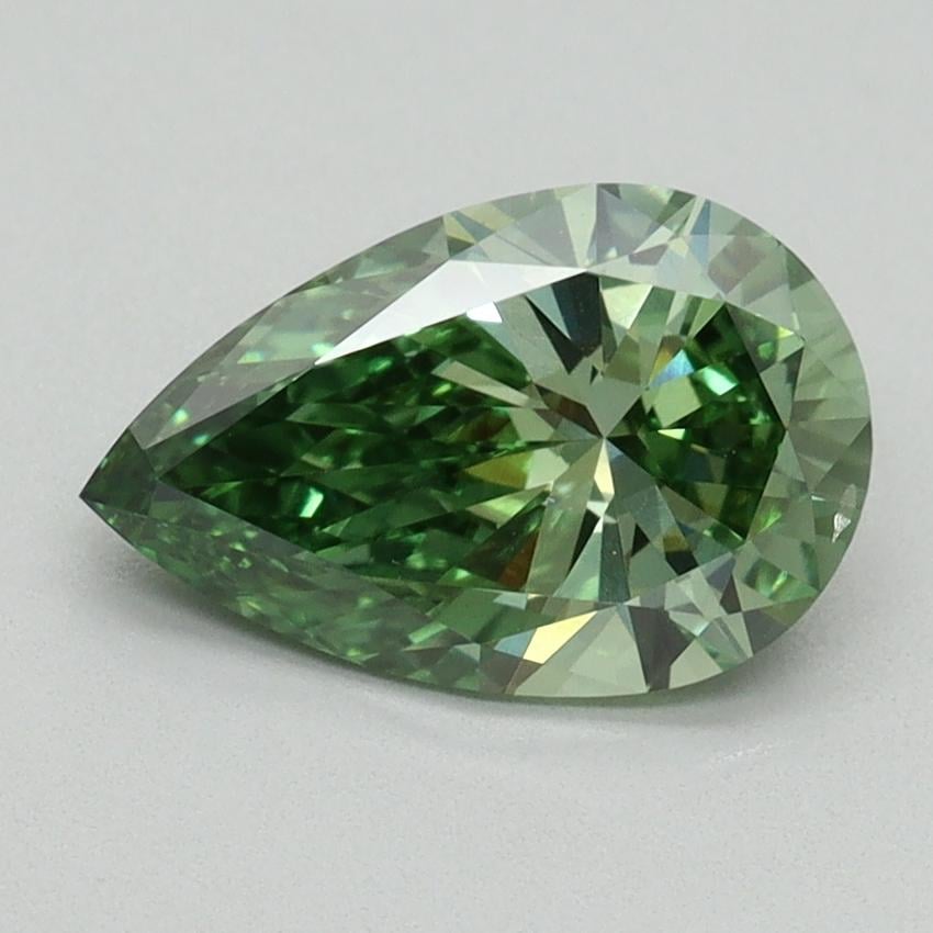 1.50 Ct. Fancy Vivid Green Pear Lab Grown Diamond