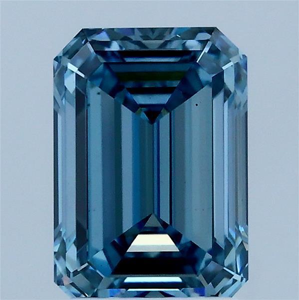 2.02 Ct. Fancy Vivid Blue Emerald Lab Grown Diamond