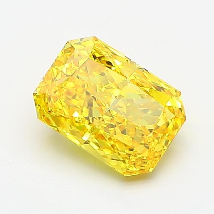 1.58 Ct. Fancy Vivid Yellow Radiant Lab Grown Diamond
