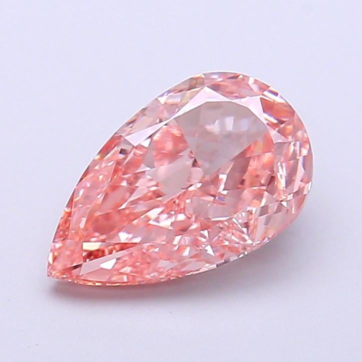 2.07 Ct. Fancy Intense Pink Pear Lab Grown Diamond