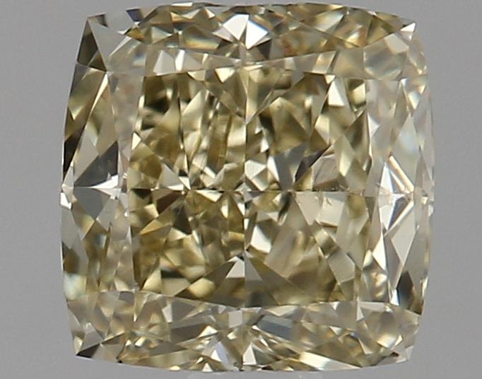 0.96 Ct. Fancy Brownish Greenish Yellow Cushion Diamond