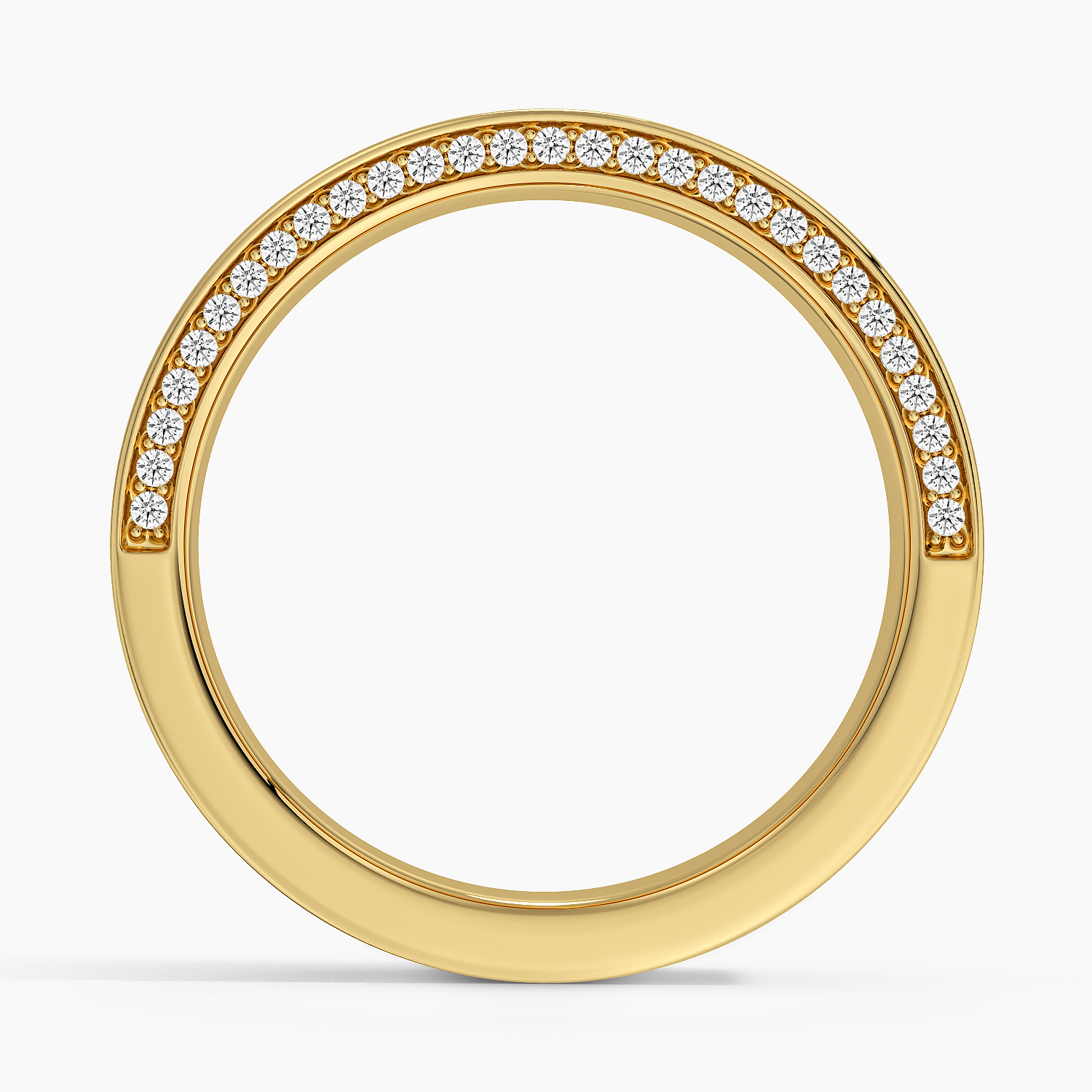 18K Yellow Gold Mojave 6mm Diamond Wedding Ring