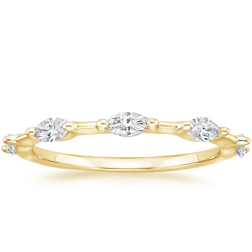 18K Yellow Gold Aimee Marquise Diamond Ring (1/3 ct. tw.), large top view