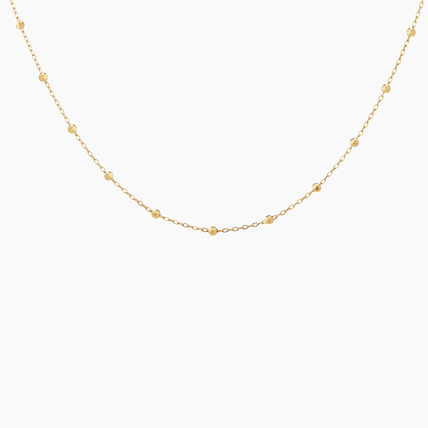 Gold Bead Chain 14K Yellow Gold / 16