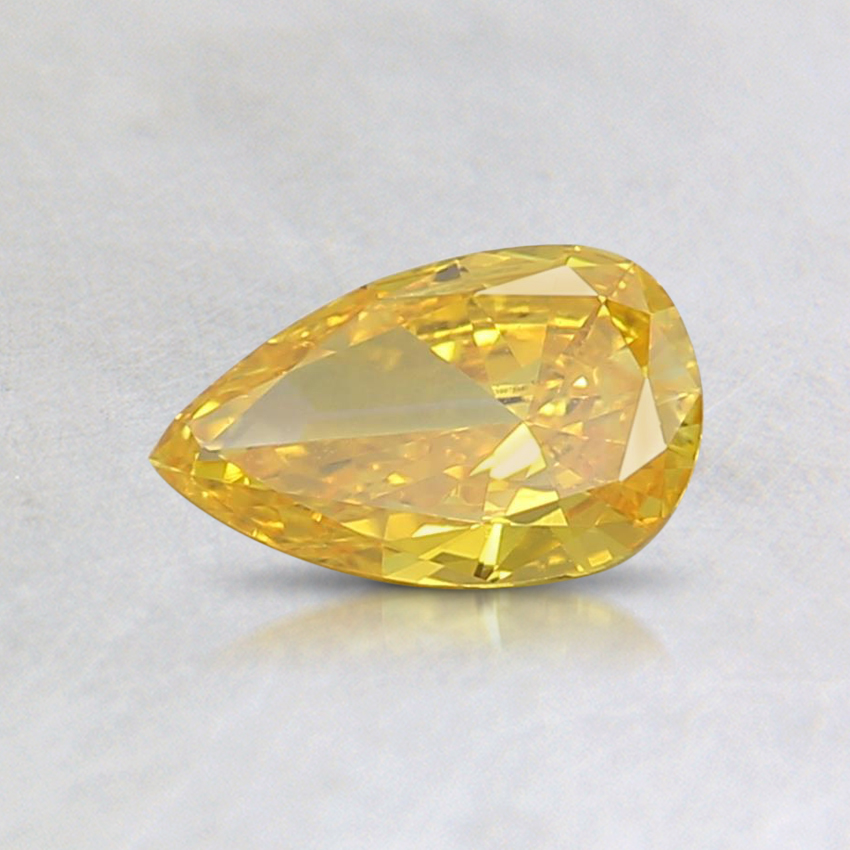 0.34 Ct. Fancy Vivd Yellow Pear Lab Grown Diamond