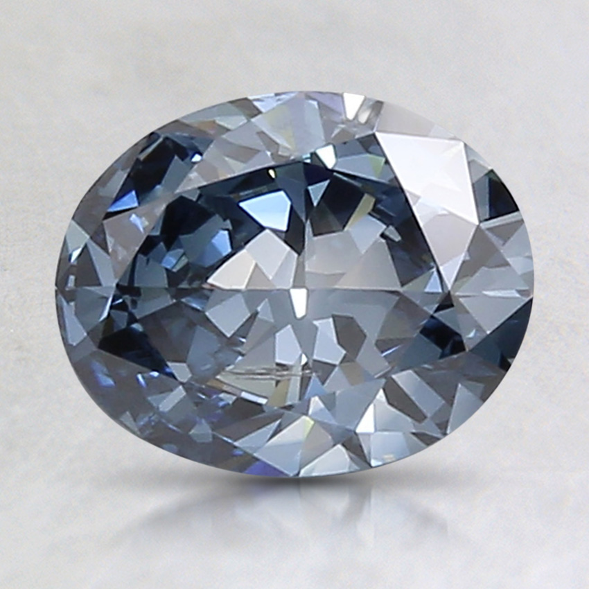 1.24 Ct. Fancy Deep Blue Oval Lab Created Diamond