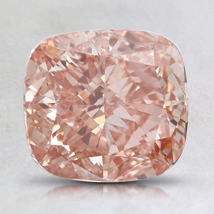 2.28 Ct. Fancy Deep Orangy Pink Cushion Lab Grown Diamond
