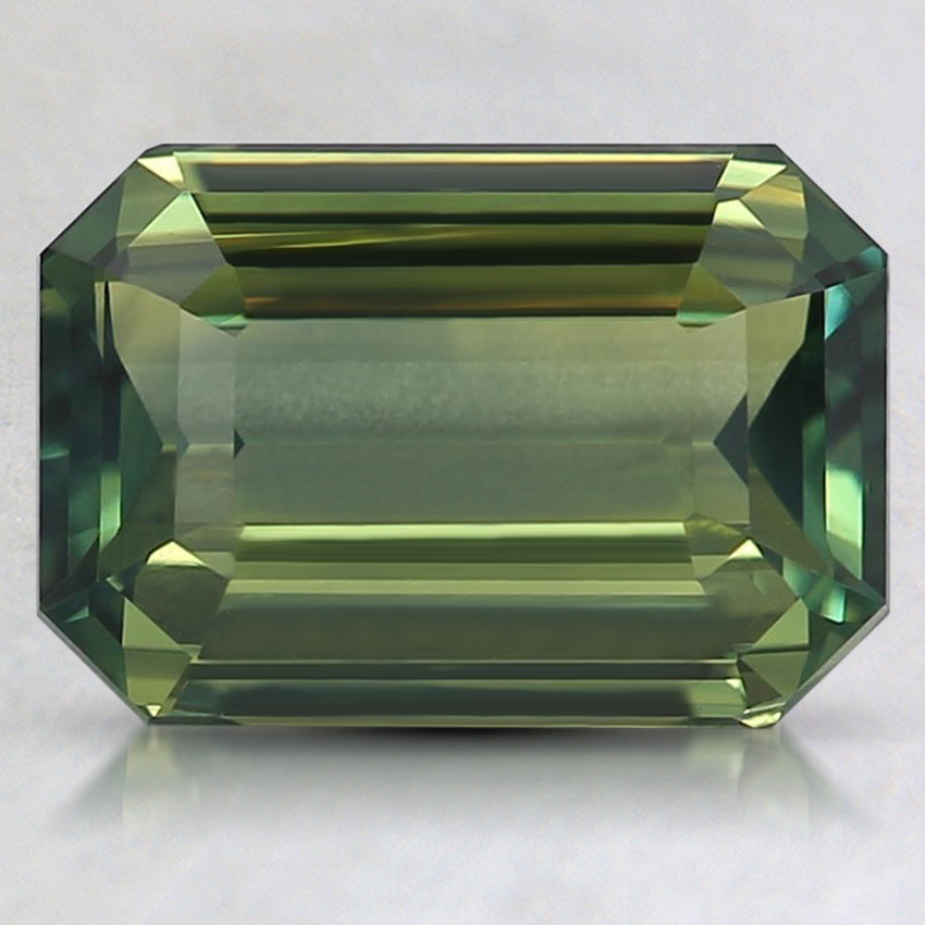 9.4x6.5mm Unheated Teal Emerald Sapphire