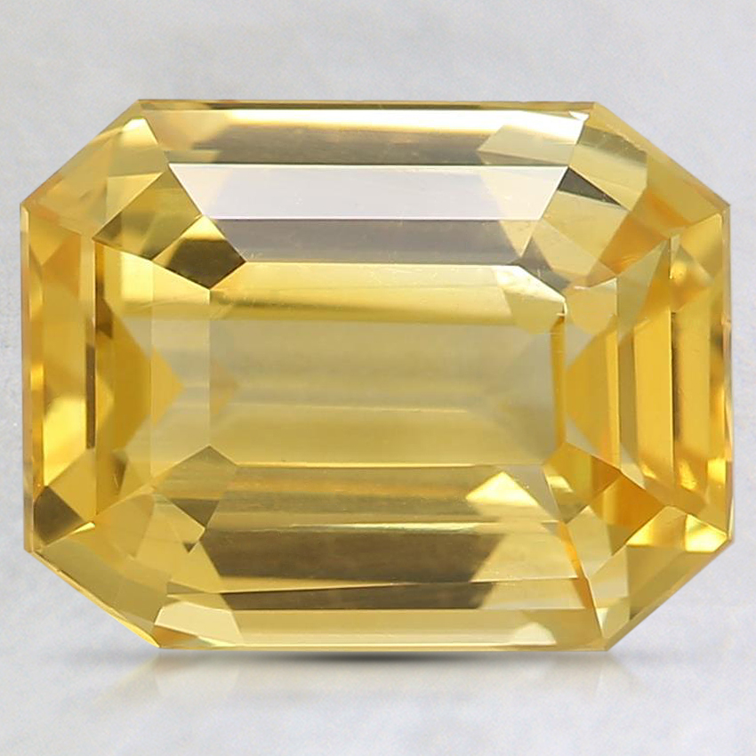 9.5x7.4mm Yellow Emerald Sapphire